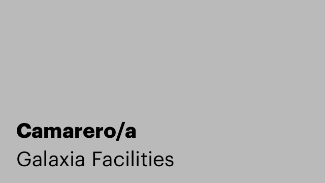 Camarero/a