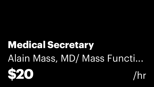 Medical Secretary