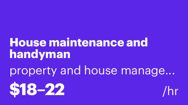 House maintenance and handyman