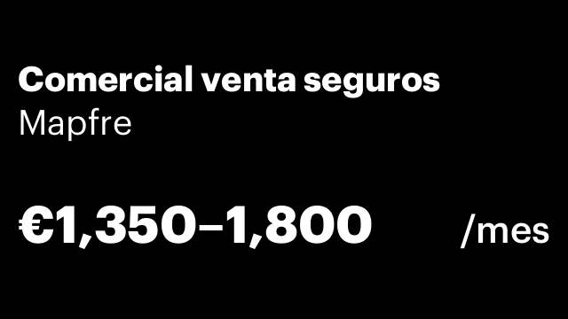 Comercial venta seguros