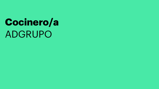 Cocinero/a