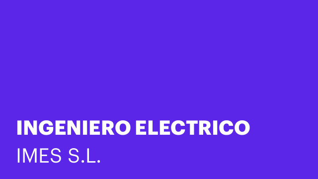 INGENIERO ELECTRICO