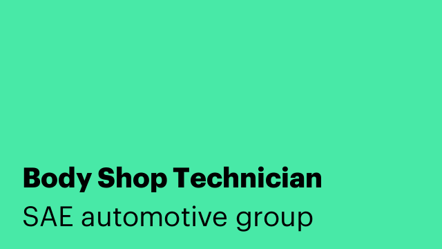 Body Shop Technician