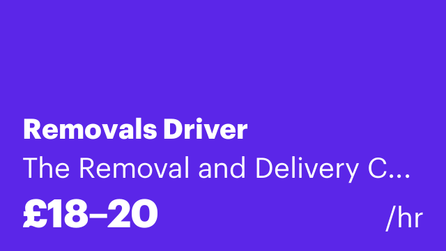 Removals Driver