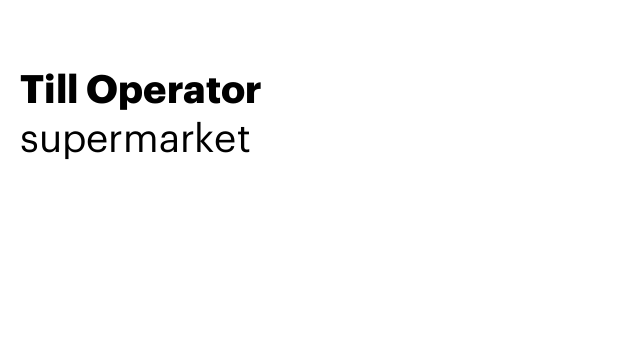 Till Operator