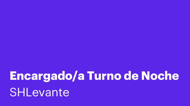 Encargado/a Turno de Noche