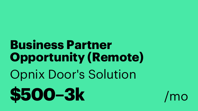 Business Partner Opportunity (Remote)