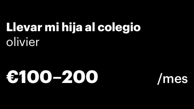 Llevar mi hija al colegio