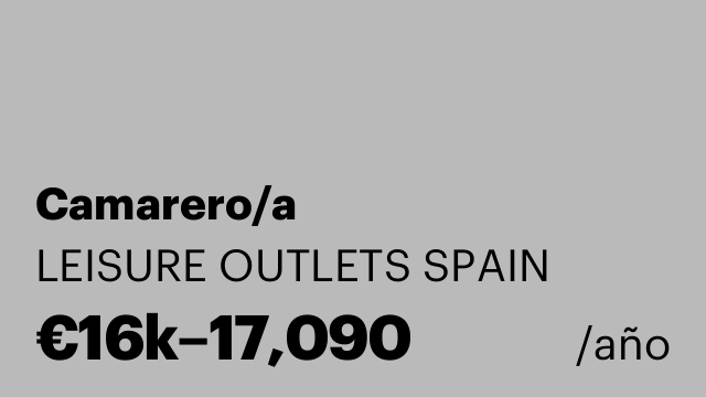 Camarero/a
