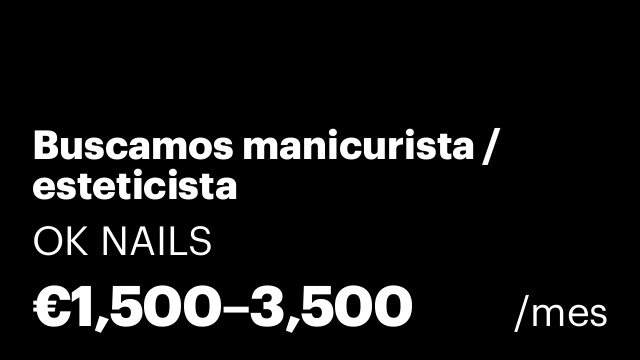Buscamos manicurista / esteticista