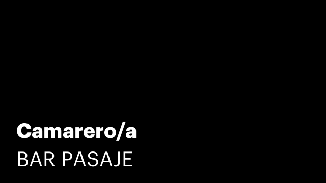 Camarero/a