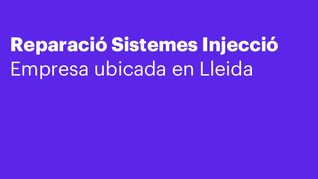 Reparació Sistemes Injecció