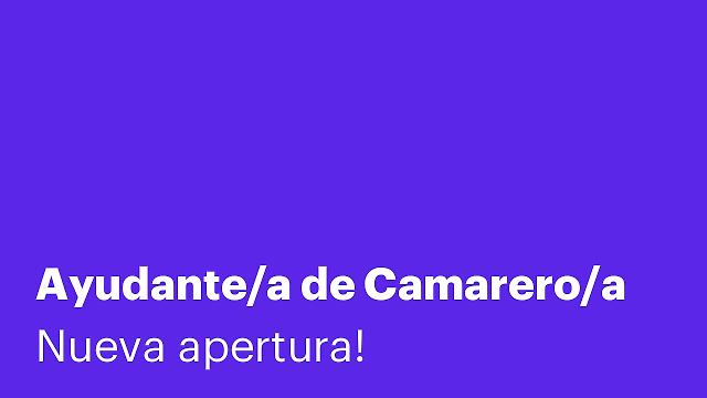 Ayudante/a de Camarero/a