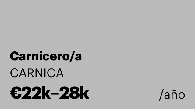 Carnicero/a