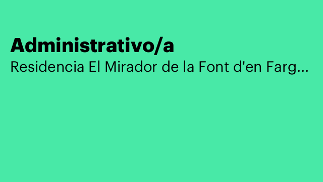 Administrativo/a