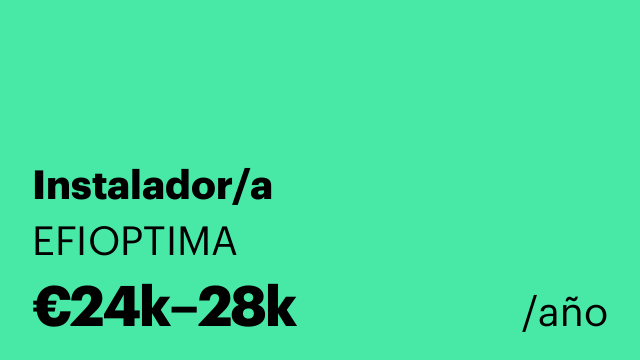 Instalador/a