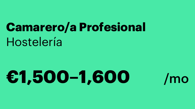 Camarero/a Profesional