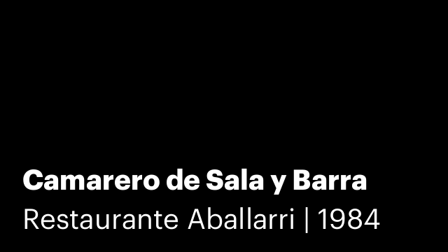 Camarero de Sala y Barra