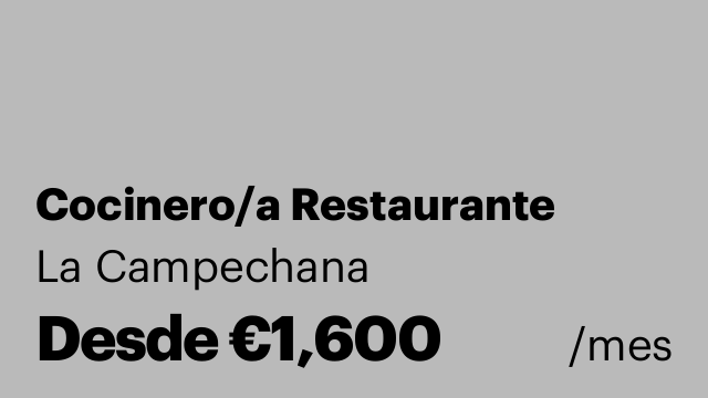 Cocinero/a Restaurante