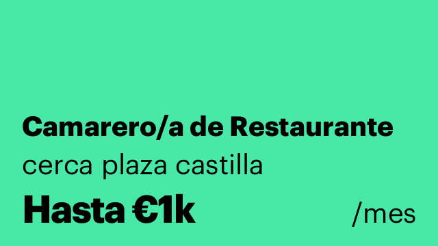Camarero/a de Restaurante