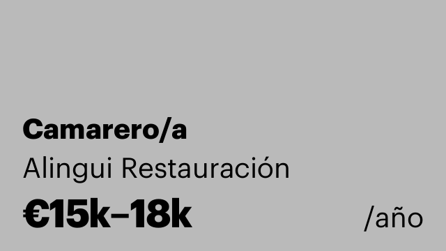 Camarero/a