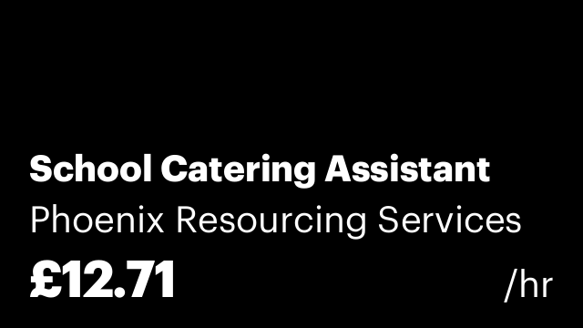 School Catering Assistant