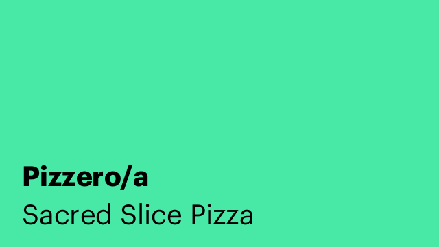 Pizzero/a