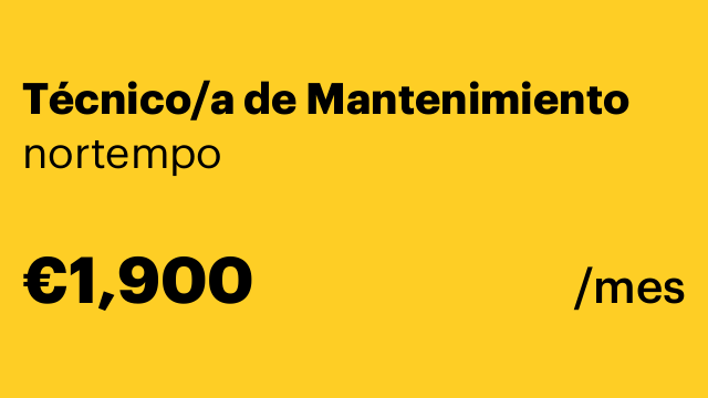 Técnico/a de Mantenimiento