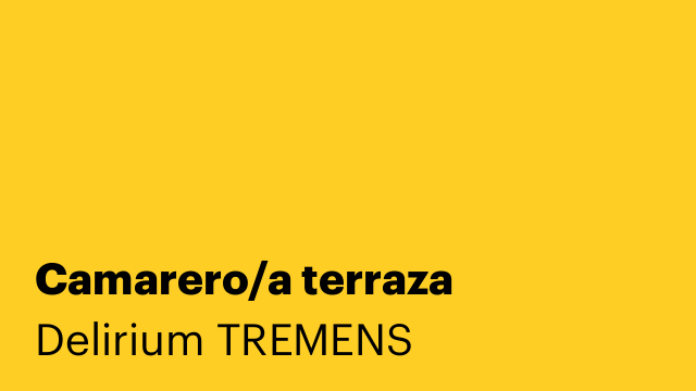 Camarero/a terraza