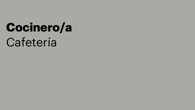 Cocinero/a