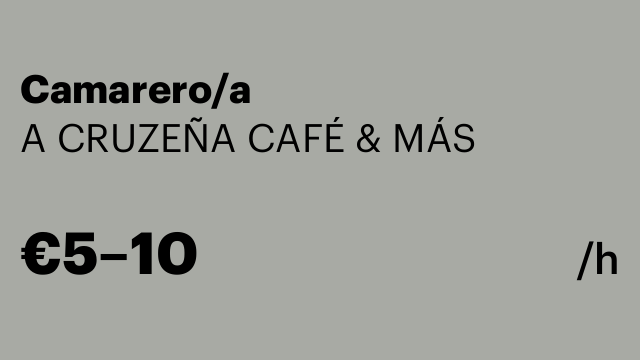 Camarero/a