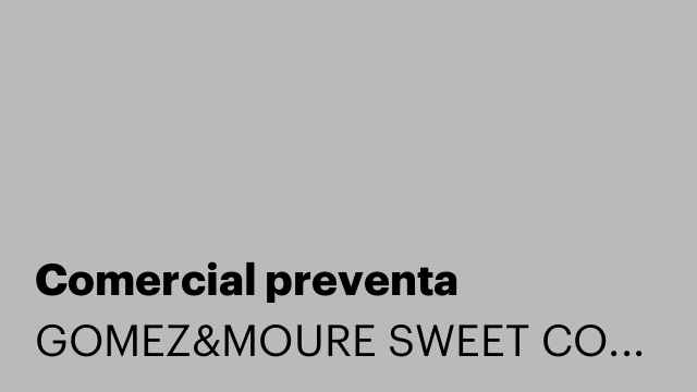 Comercial preventa