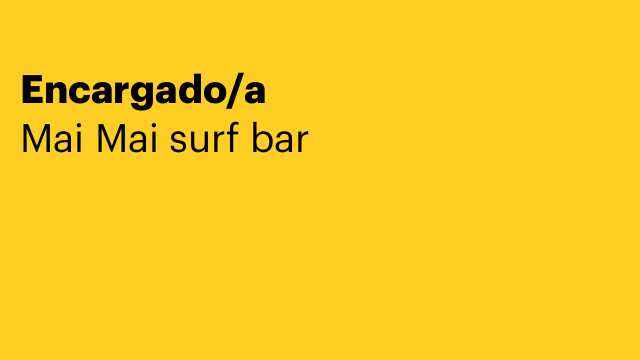 Encargado/a