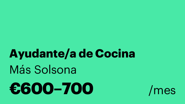 Ayudante/a de Cocina