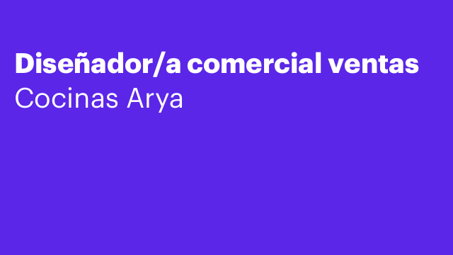 Diseñador/a comercial ventas