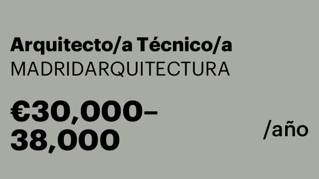 Arquitecto/a Técnico/a