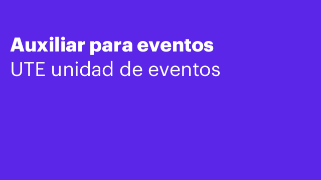 Auxiliar para eventos