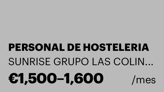 PERSONAL DE HOSTELERIA