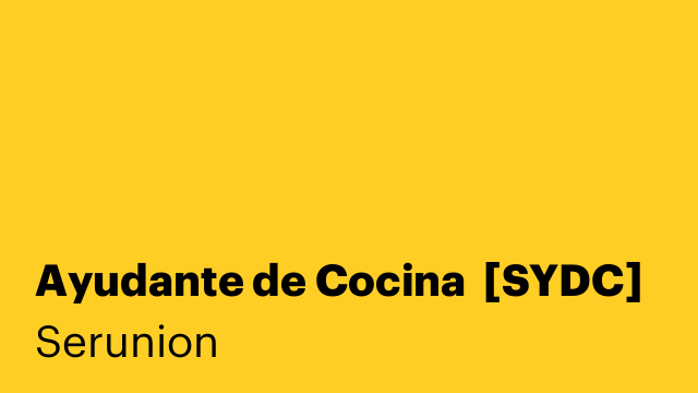 Ayudante de Cocina  [SYDC]