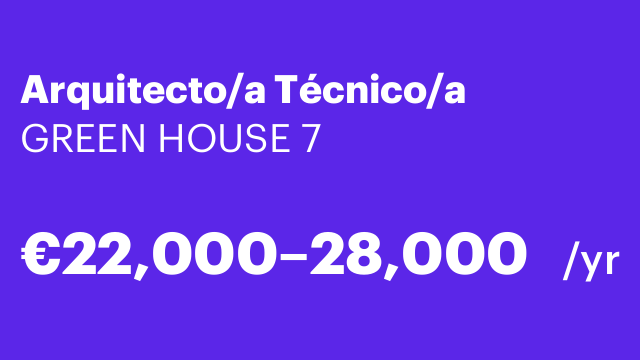 Arquitecto/a Técnico/a