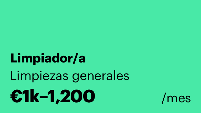 Limpiador/a