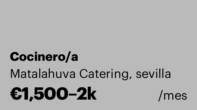 Cocinero/a