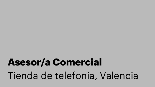 Asesor/a Comercial