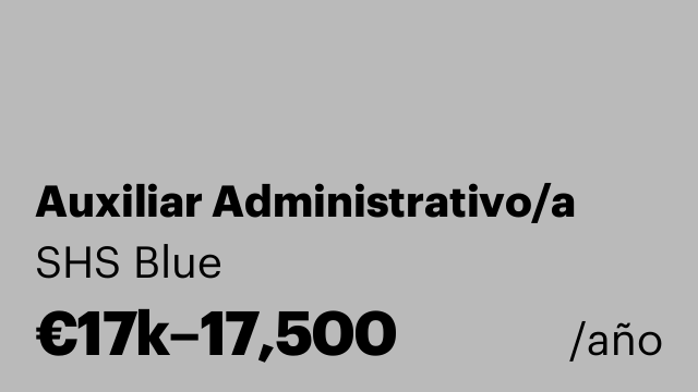 Auxiliar Administrativo/a