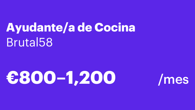 Ayudante/a de Cocina