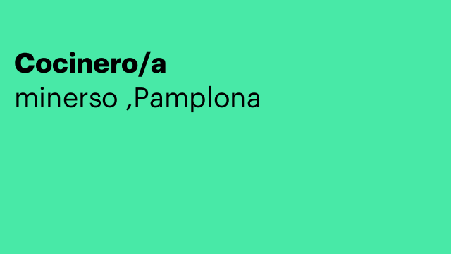 Cocinero/a