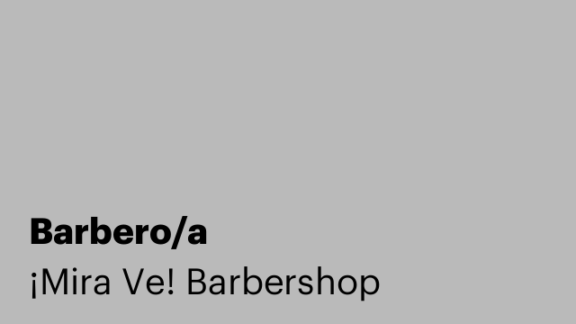 Barbero/a
