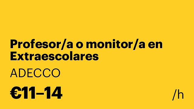 Profesor/a o monitor/a en Extraescolares