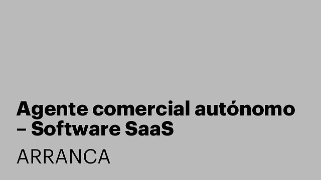 Agente comercial autónomo – Software SaaS