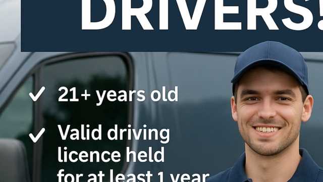 Delivery Driver – Immediate Start 🚐💷